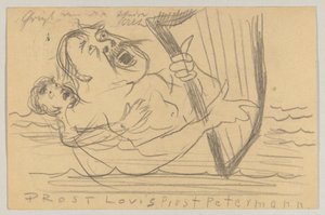 Lovis Corinth do Carla Strathmanna: pocztówka, data stempla pocztowego 18 lipca 1903 autorstwa Lovis Corinth