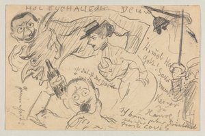Lovis Corinth do Carla Strathmanna: pocztówka, data stempla pocztowego 20 września 1901 r. autorstwa Lovis Corinth
