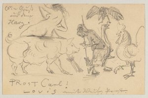 Lovis Corinth do Carla Strathmanna: pocztówka, data stempla pocztowego 21 lipca 1905 autorstwa Lovis Corinth