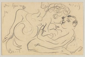 Lovis Corinth do Carla Strathmanna: pocztówka, data stempla pocztowego 25 marca 1908 autorstwa Lovis Corinth