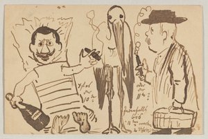 Lovis Corinth do Carla Strathmanna: pocztówka, data stempla pocztowego 3 września 1902 r. autorstwa Lovis Corinth