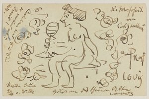 Lovis Corinth do Carla Strathmanna: pocztówka, data stempla pocztowego 8 marca 1906 autorstwa Lovis Corinth