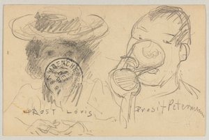 Lovis Corinth do Carla Strathmanna: pocztówka, data stempla pocztowego na awersie 17 grudnia 1902 autorstwa Lovis Corinth