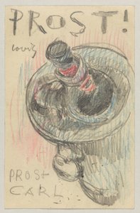 Lovis Corinth do Elly Strathmann: pocztówka, data stempla pocztowego 22 maja 1911 autorstwa Lovis Corinth
