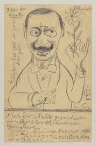 Lovis Corinth do panny Elly Franke: pocztówka, data stempla pocztowego 28 sierpnia 1897 r. autorstwa Lovis Corinth