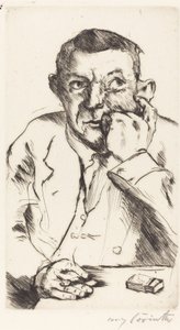 Portret mężczyzny palącego, 1916. autorstwa Lovis Corinth