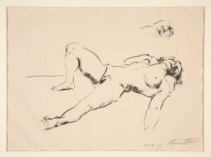 Leżąc nago autorstwa Lovis Corinth