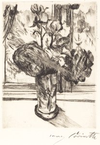 Róże w szklance wody autorstwa Lovis Corinth