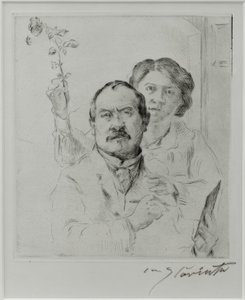 Autoportret z żoną Charlotte Berend-Corinth autorstwa Lovis Corinth