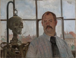 Autoportret ze szkieletem autorstwa Lovis Corinth