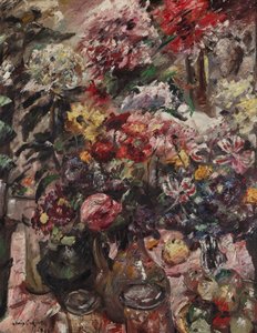 Martwa natura z chryzantemami i amarylis autorstwa Lovis Corinth