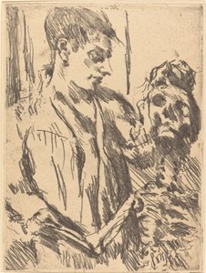 Tod und Jüngling Śmierć i młody człowiek, 1921, wydanie 1922. autorstwa Lovis Corinth