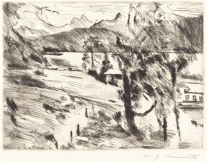 Krajobraz Walchensee (Krajobraz Walchensee) autorstwa Lovis Corinth