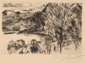Walchensee mit Jochberg (Walchensee z Jochberg) autorstwa Lovis Corinth