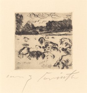 Wypas owiec autorstwa Lovis Corinth