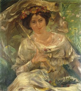 Kobieta w słońcu; Dama w słońcu, 1910 autorstwa Lovis Corinth