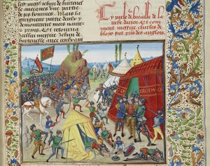 Karol z Blois schwytany w bitwie pod La Roche-Derrien, ok. 1470-1475.