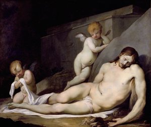 Martwy Chrystus (olej na płótnie)