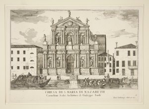 Kościół Santa Maria di Nazareth z autorstwa Luca Carlevarijs