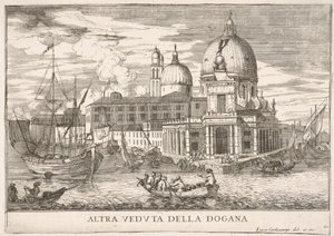 Ilustracja 61: Widok komory celnej Dogana da Mar u zbiegu Canal Grande a..., 1703.