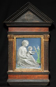Madonna z Dzieciątkiem, ok. 1460-1470. autorstwa Luca Della Robbia