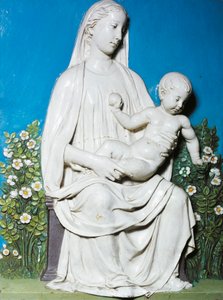 Madonna z Ogrodu Różanego, ok.1450-55 (terakota)