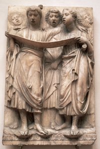 Śpiewające anioły, płaskorzeźba z Kantorii Luca della Robbia (1400-82), ok. 1435 (marmur)