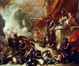 Alegoria wojny, Luca Giordano (1634-1705), olej na płótnie, 61x50 cm autorstwa Luca Giordano
