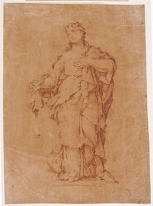 Maria Magdalena, po posągu Algardiego w s. Silvestro na Kwirynale autorstwa Luca Giordano