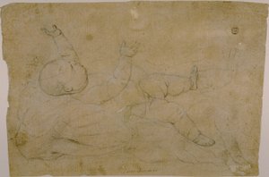 Leżące dziecko autorstwa Luca Giordano