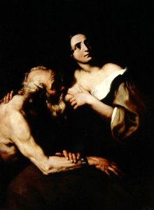 Roman Charity (olej na płótnie) autorstwa Luca Giordano