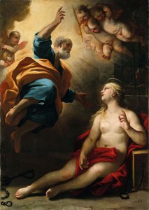 Święty Piotr uzdrawia św. Agatę autorstwa Luca Giordano
