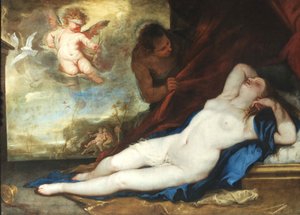 Śpiąca Wenus, Amor i Satyr, ok. 1930 1670.