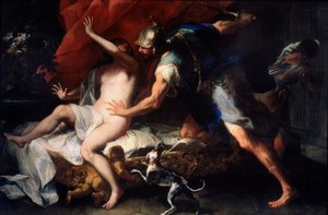 Tarkwiniusz i Lukrecja”. autorstwa Luca Giordano