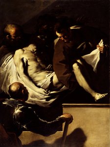 Złożenie do grobu Chrystusa, ok. 1659-60 autorstwa Luca Giordano