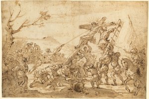 Podniesienie Krzyża autorstwa Luca Giordano