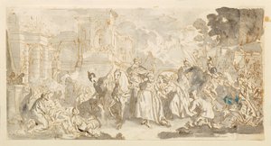 Kuszenie Mordechaja () autorstwa Luca Giordano