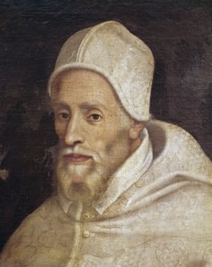 Portret papieża Pawła III (1468-1549), obraz Luca Longhi (1507-1580)