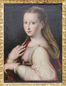 Święta Katarzyna Aleksandryjska, Luca Longhi (olej na płótnie)