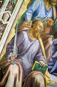 Apostołowie, fragment św. Pawła autorstwa Luca Signorelli