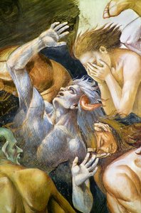 Przeklęci w piekle, z cyklu fresk Sądu Ostatecznego autorstwa Luca Signorelli
