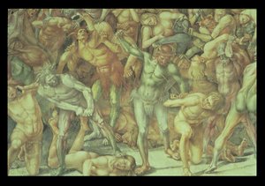 Piekło, od Sądu Ostatecznego (szczegóły) autorstwa Luca Signorelli