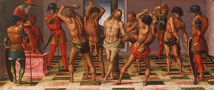 Historie Chrystusa: biczowanie Luki Signorelli (ok. 1445-1523) autorstwa Luca Signorelli