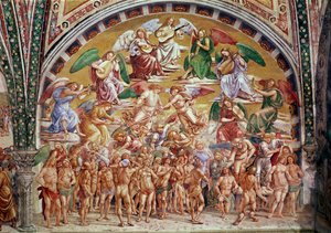 Powołanie wybranych do nieba (zob. także 136323) autorstwa Luca Signorelli