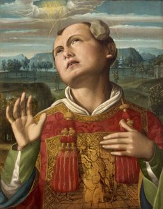 Ukamienowanie św. Szczepana, 1500-1505. autorstwa Luca Signorelli