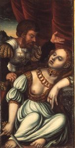Tarquin i Lukrecja autorstwa Lucas (studio of) Cranach