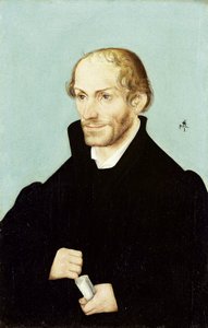 Philipp Melanchthon, czołowa postać reformacji autorstwa Lucas Cranach (I) (workshop of)