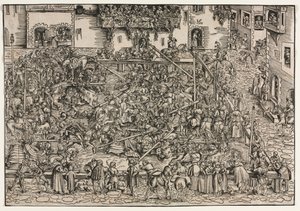 Turniej autorstwa Lucas Cranach