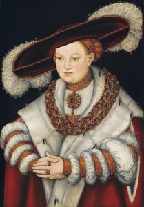 Portret Magdaleny Saksonii, żony elektora Joachima II brandenburskiego, ok.1529