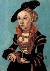 Portret Sybilli z Kleve, elektorki saskiej, 1535